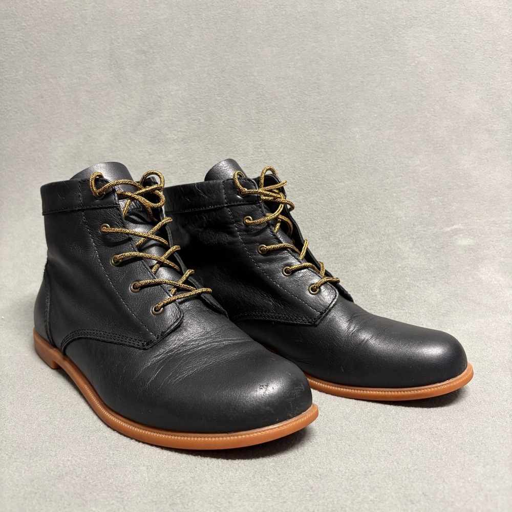 Kodiak Leather Boots Women 9.5 Black Excellent Lace Up Gum Sole 419200BLK